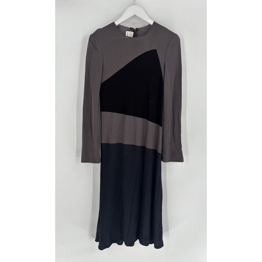 Calvin Klein Collection Bergdorf Goodman Fall 1996 Womens 6 Black Taupe 1990s